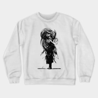 Samurai Owl Moon Crewneck Sweatshirt